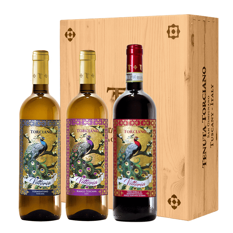 "Collezione Vittoria" - Vermentino, IGT Bianco, Nobile Riserva Inclusa scatola in legno